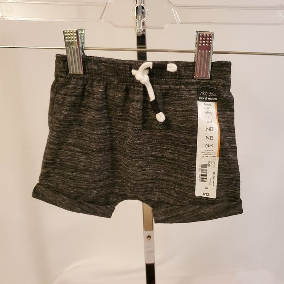 Shorts, Grey, drawstring - Okie Dokie Brand (newborn) - Picture 1 of 2